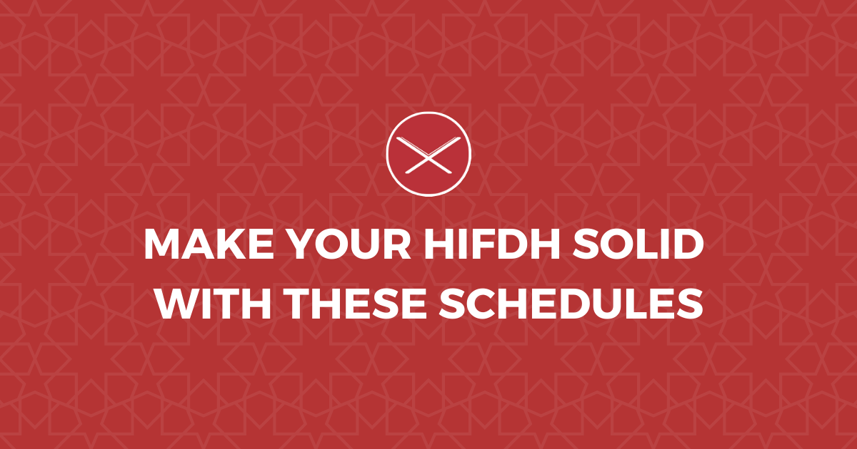 schedules for the hafiz