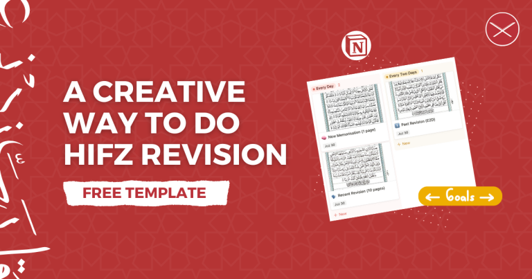 A Creative Way To Do Hifz Revision [Free Template]